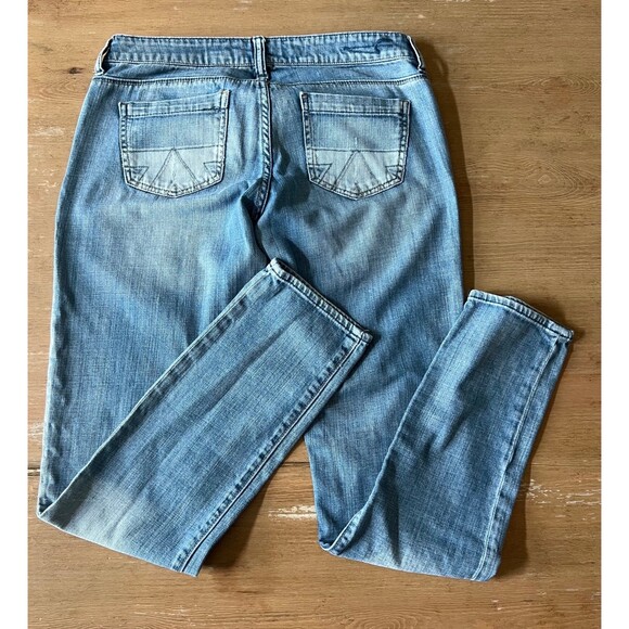1990s VTG American Eagle Womens Distressed Blue Jeans Relaxed Fit Pants sz 4 - Picture 5 of 9